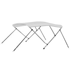 3-kaarinen bimini-kate valkoinen 183x160x137 cm hinta ja tiedot | Lisävarusteet veneisiin ja kajakkeihin | hobbyhall.fi