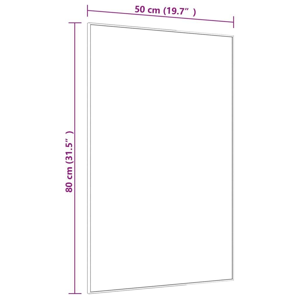 Ovipeili kulta 50x80 cm lasi ja alumiini hinta ja tiedot | Peilit | hobbyhall.fi