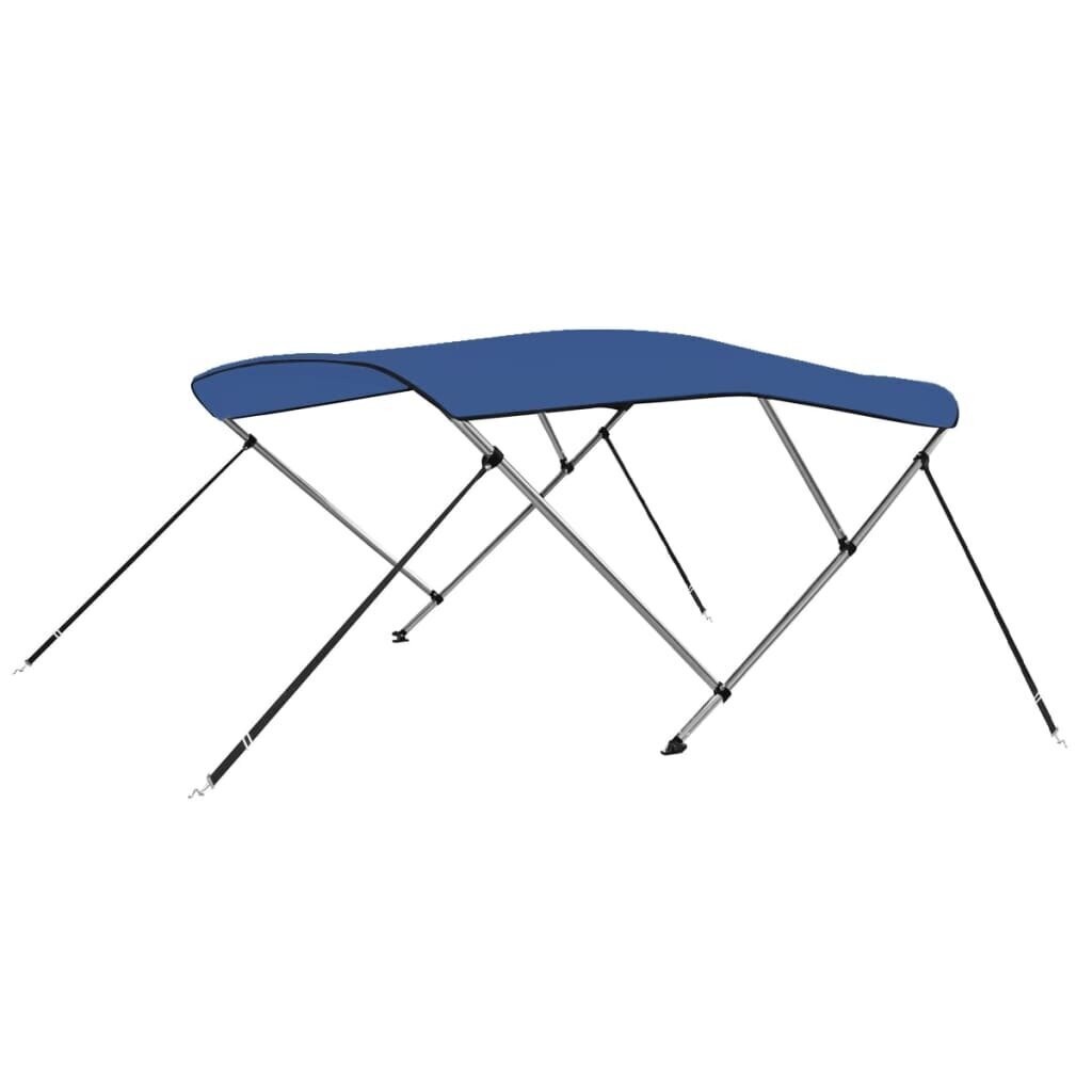 3-kaarinen bimini-kate sininen 183x196x137 cm hinta ja tiedot | Lisävarusteet veneisiin ja kajakkeihin | hobbyhall.fi