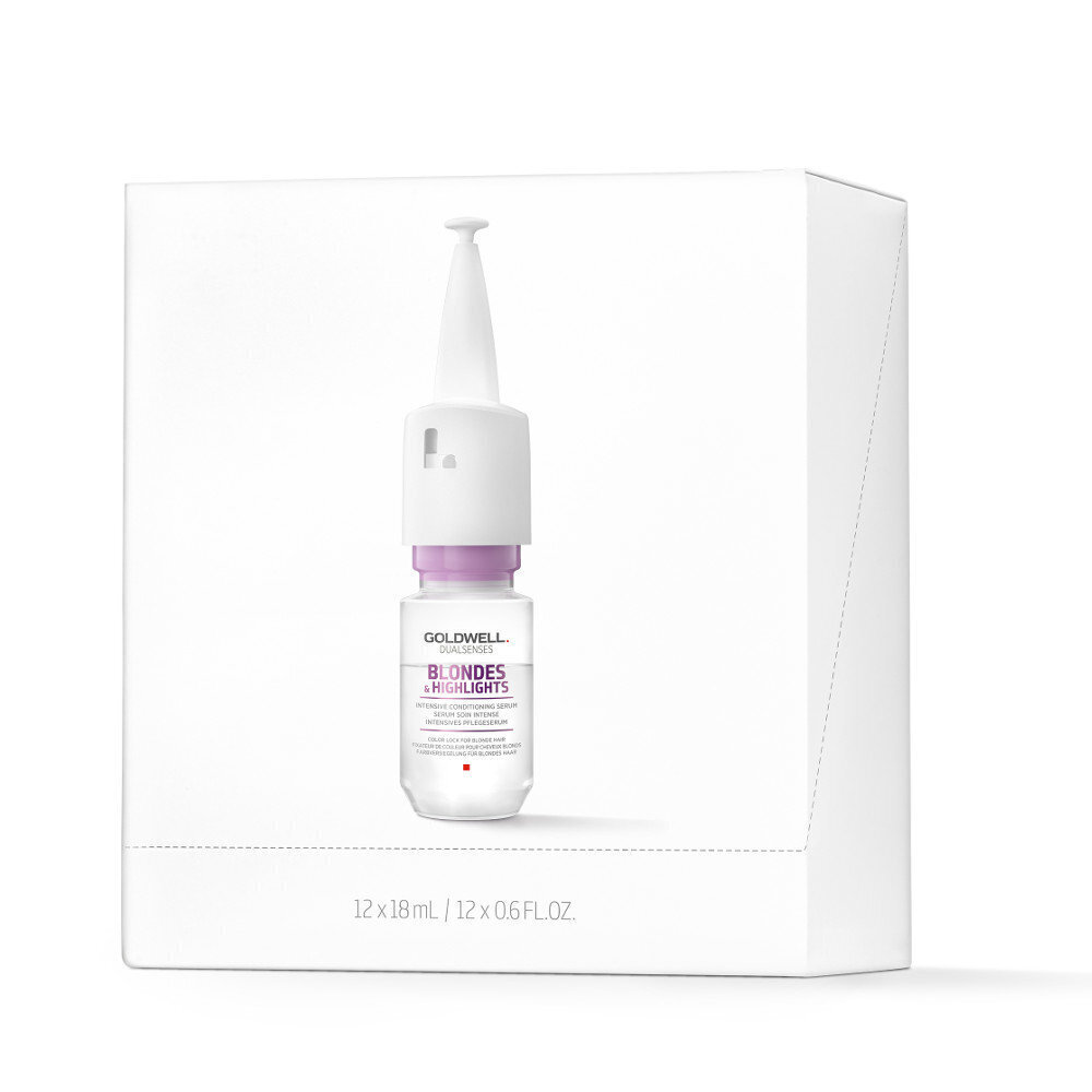 Seerumi vaaleille hiuksille Dualsenses Blonde with &amp; Highlights (Intensive Conditioning Serum) 12 x 18 ml hinta ja tiedot | Hiusnaamiot, öljyt ja seerumit | hobbyhall.fi