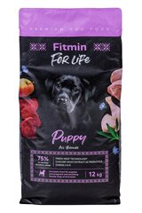 Fitmin For Life Puppy siipikarjanlihalla, 12 kg hinta ja tiedot | Koiran kuivaruoka | hobbyhall.fi