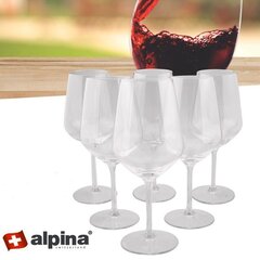 Viinilasit Alpina, 6 kpl hinta ja tiedot | Lasit, mukit ja kannut | hobbyhall.fi