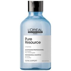 Puhdistava shampoo L'Oreal Professionnel Citramine Pure Resource Shampoo 300ml hinta ja tiedot | Shampoot | hobbyhall.fi