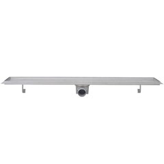 Lineaarinen suihkukaivo 2 kpl 930x140 mm ruostumaton teräs hinta ja tiedot | Lattiakaivot | hobbyhall.fi