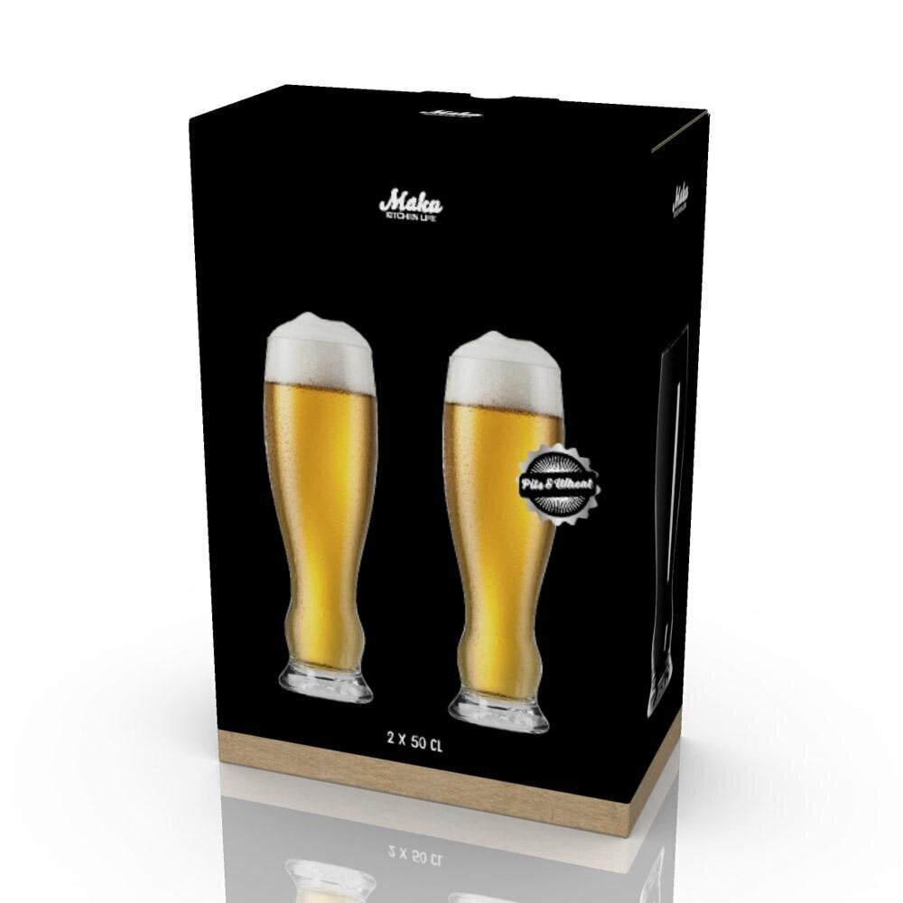 Maku Pils & Vehnä olutlasi 500 ml 2kpl hinta ja tiedot | Lasit, mukit ja kannut | hobbyhall.fi