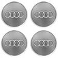 Korkit AUDI 61 mm kiiltävä harmaa hinta ja tiedot | Lisätarvikkeet autoiluun | hobbyhall.fi