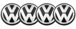 Korkit VOLKSWAGEN 65 mm, kiiltävä musta hinta ja tiedot | Lisätarvikkeet autoiluun | hobbyhall.fi