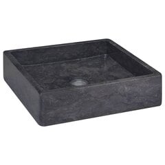 Pesuallas musta 40x40x10 cm marmori hinta ja tiedot | Pesualtaat | hobbyhall.fi