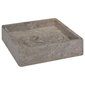 Pesuallas harmaa 40x40x10 cm marmori hinta ja tiedot | Pesualtaat | hobbyhall.fi