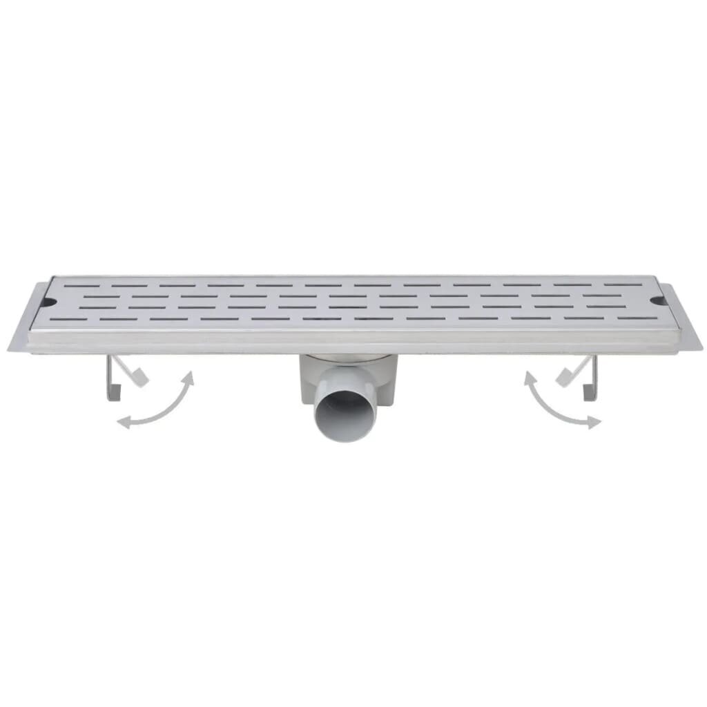 Lineaarinen suihkukaivo 2 kpl linja 530x140mm ruostumaton teräs hinta ja tiedot | Lattiakaivot | hobbyhall.fi