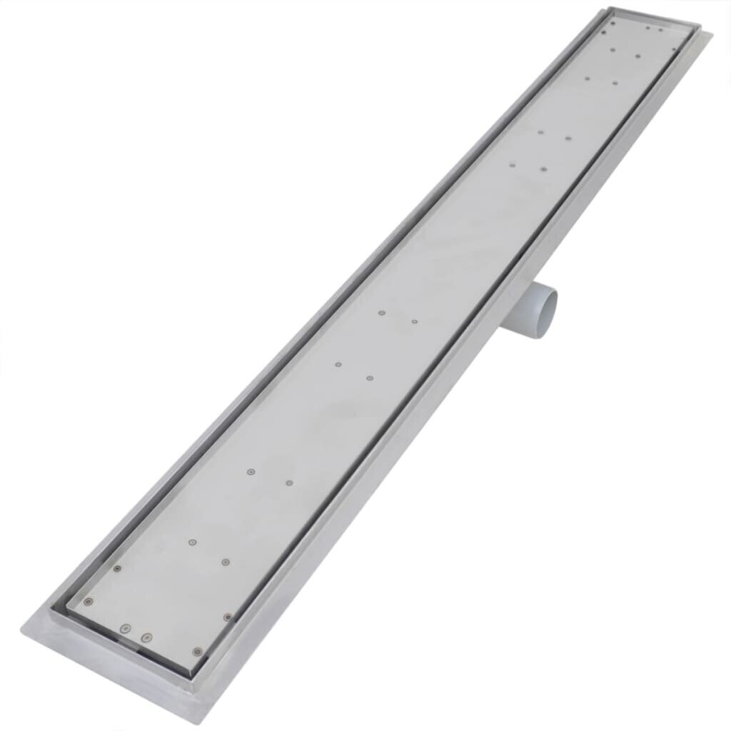 Lineaarinen suihkukaivo 2 kpl 1030x140 mm ruostumaton teräs hinta ja tiedot | Lattiakaivot | hobbyhall.fi