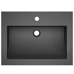 Graniittiallas 600x450x120 mm musta hinta ja tiedot | Pesualtaat | hobbyhall.fi