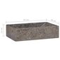 Pesuallas 45x30x12 cm marmori korkeakiilto harmaa hinta ja tiedot | Pesualtaat | hobbyhall.fi