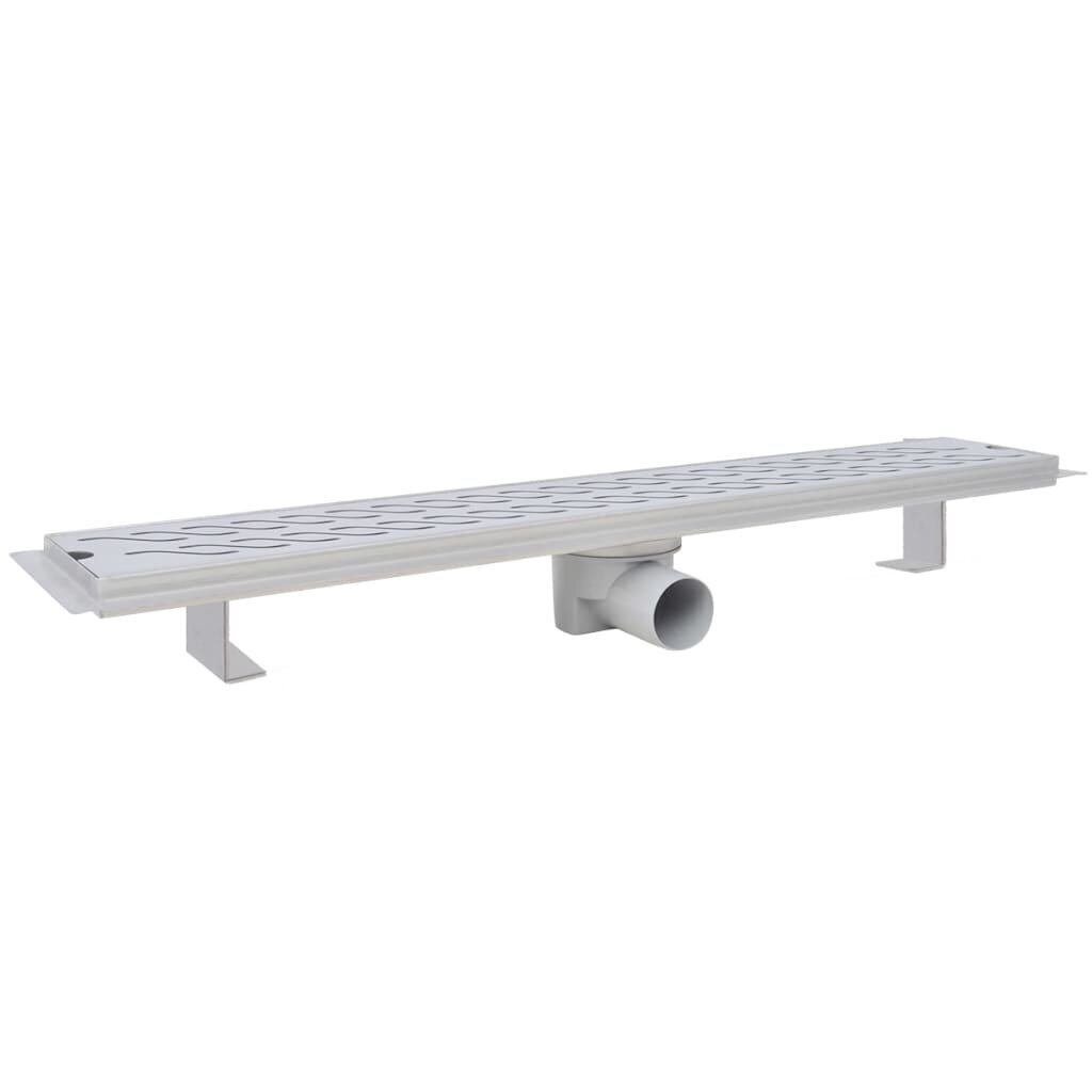 Lineaarinen suihkukaivo aalto 2 kpl 730x140mm ruostumaton teräs hinta ja tiedot | Lattiakaivot | hobbyhall.fi