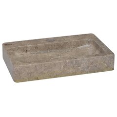 Seinäkiinnitettävä Pesuallas harmaa 38x24x6,5 cm marmori hinta ja tiedot | Pesualtaat | hobbyhall.fi