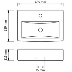 Keraaminen pesuallas 141932 hinta ja tiedot | Pesualtaat | hobbyhall.fi