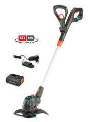 Gardena ComfortCut 23/18V P4A sarja Li-Ion 18V/2,5Ah akku ja laturi AL1810CV hinta ja tiedot | Ruohotrimmerit | hobbyhall.fi