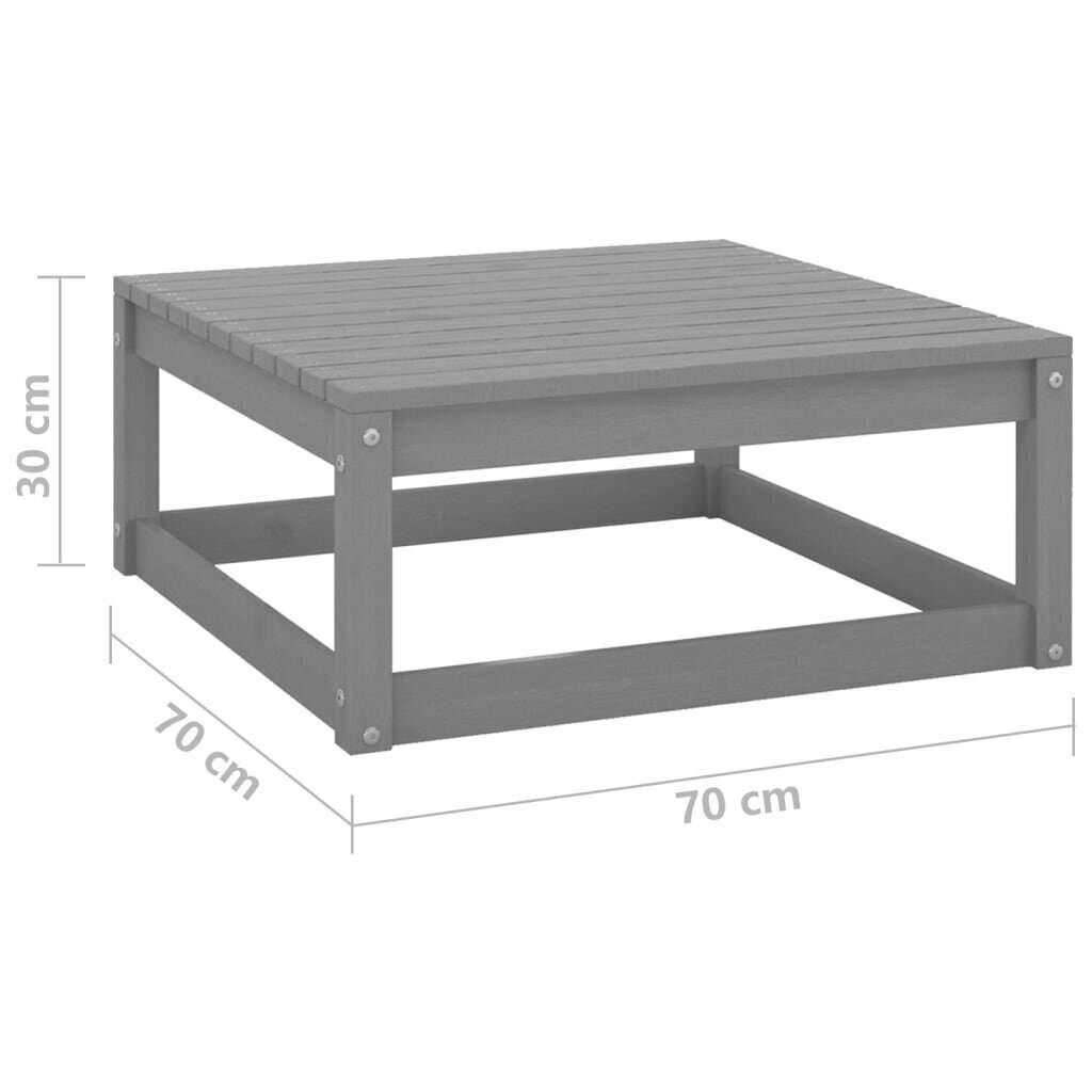 9-osainen Puutarhasohvasarja tyynyillä harmaa täysi mänty hinta ja tiedot | Puutarhakalusteet | hobbyhall.fi