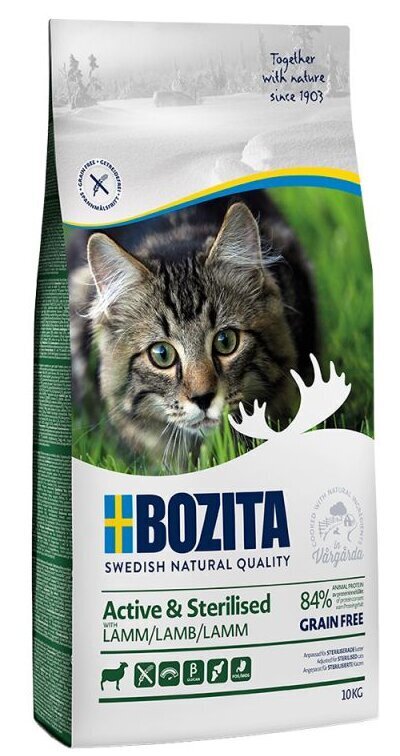 Bozita Karma Active&Sterile lampaanliha, 10 kg hinta ja tiedot | Kissan kuivaruoka | hobbyhall.fi