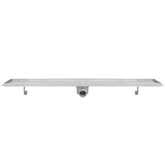 Lineaarinen suihkukaivo 2 kpl 1030x140 mm ruostumaton teräs hinta ja tiedot | Lattiakaivot | hobbyhall.fi