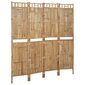 4-paneelinen tilanjakaja bambu 160x180 cm hinta ja tiedot | Sermit ja tilanjakajat | hobbyhall.fi