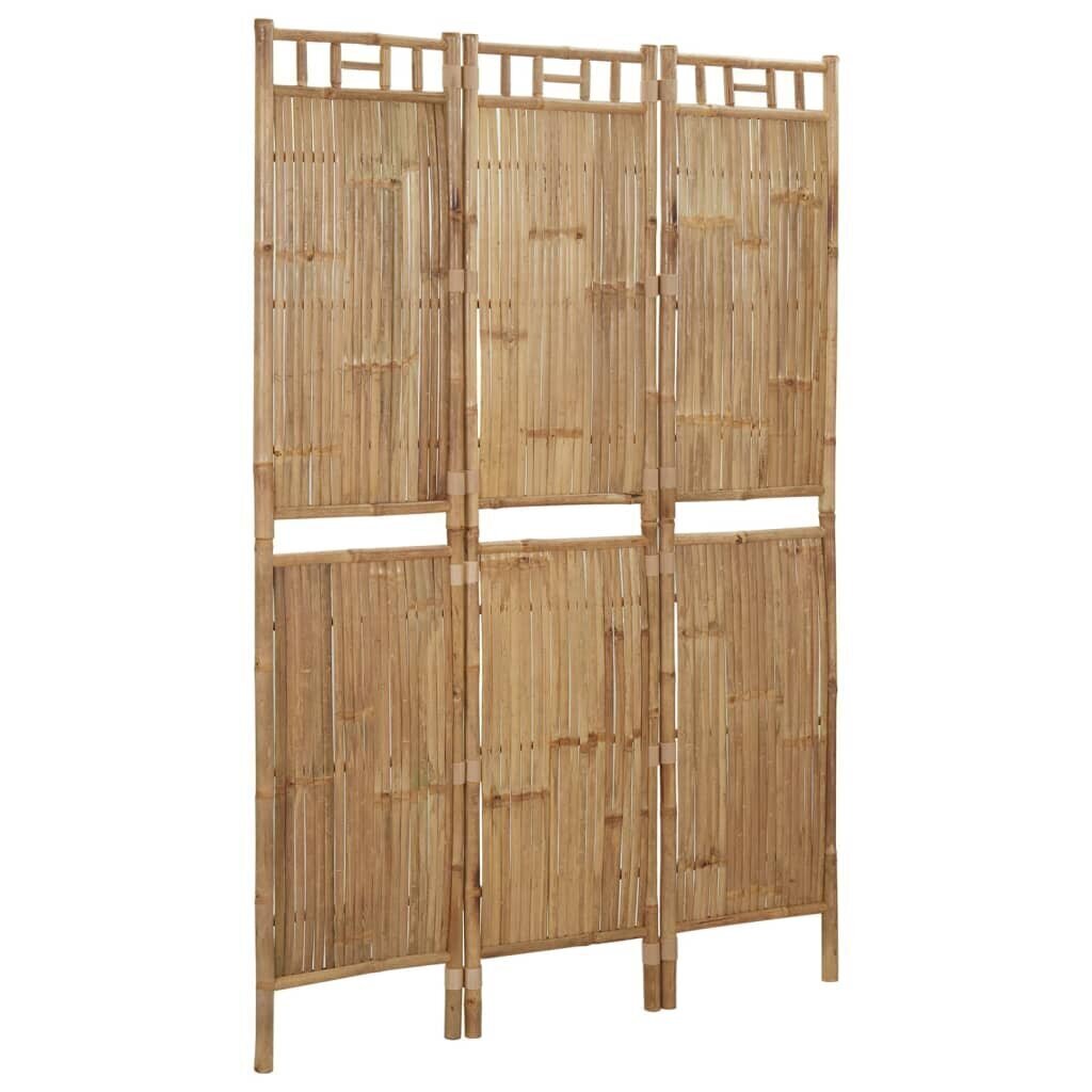 3-paneelinen tilanjakaja bambu 120x180 cm hinta ja tiedot | Sermit ja tilanjakajat | hobbyhall.fi