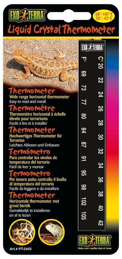 Lämpömittari terraarioon PT2455 hinta ja tiedot | Eksoottisten lemmikkien tarvikkeet | hobbyhall.fi