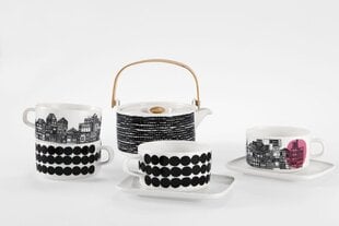 Marimekko siirtolapuutarha räsymatto teekuppi valkoinen/musta 2,5 dl hinta ja tiedot | Marimekko Koti ja keittiö | hobbyhall.fi