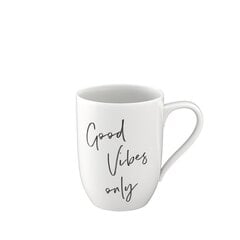 Like by Villeroy & Boch Muki Statement 0,34l Good Vibes only hinta ja tiedot | Lasit, mukit ja kannut | hobbyhall.fi