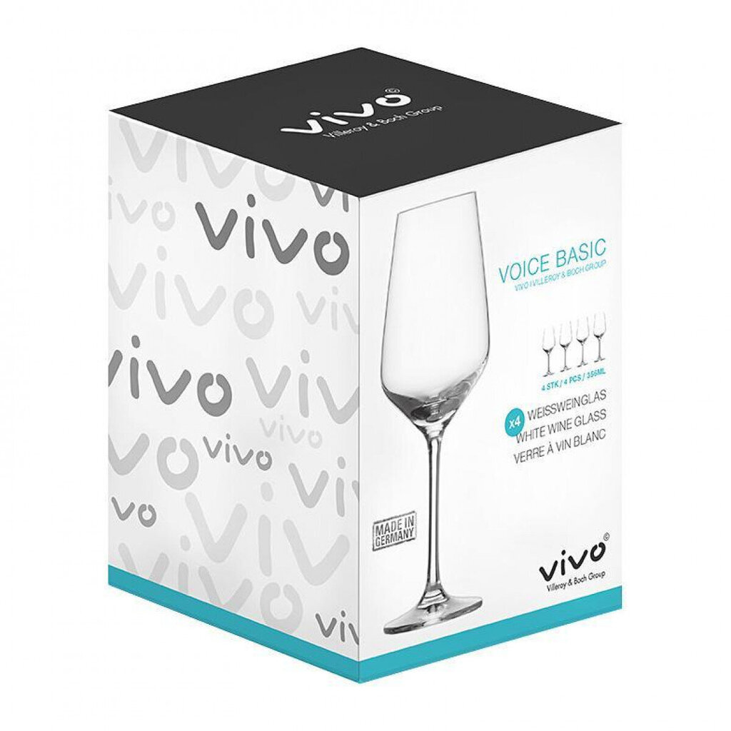 Vivo by Villeroy & Boch Valkoviinilasisetti Voice Basic 0,28l 4-os. hinta ja tiedot | Lasit, mukit ja kannut | hobbyhall.fi