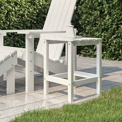 Adirondack puutarhapöytä valkoinen 38x38x46 cm HDPE hinta ja tiedot | Puutarhapöydät | hobbyhall.fi