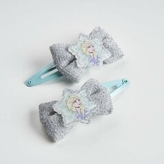 Hair Clips Frozen Hopeinen Sininen Lasso 2 osaa hinta ja tiedot | Hiustarvikkeet | hobbyhall.fi