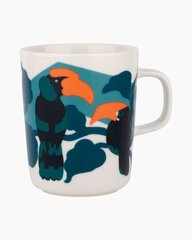 Marimekko Oiva / Pepe -muki 2,5dl valkoinen, turkoosi, oranssi hinta ja tiedot | Lasit, mukit ja kannut | hobbyhall.fi