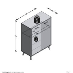 Kenkäkaappi FMD Mobel, 68,5x33x93,5cm, ruskea hinta ja tiedot | Kenkäkaapit ja -hyllyt | hobbyhall.fi