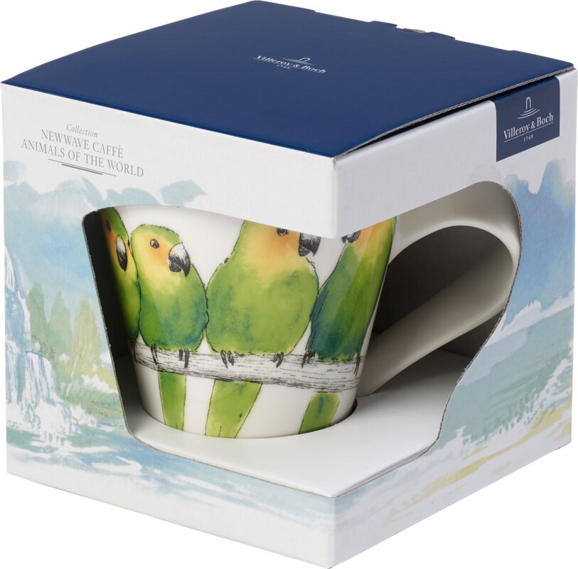 Villeroy & Boch NewWave Caffe Muki 0,3 l, vihreä papukaija hinta ja tiedot | Lasit, mukit ja kannut | hobbyhall.fi