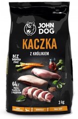 John Dog Premium ankan ja kanin kanssa, 3 kg hinta ja tiedot | Koiran kuivaruoka | hobbyhall.fi