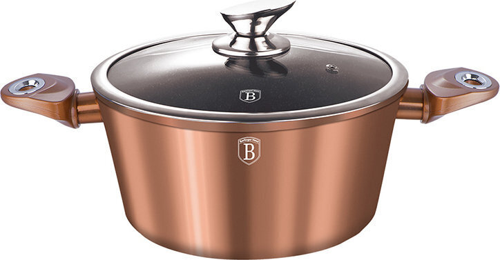 Berlinger Haus Pannu kannella Rosegold 24 cm hinta ja tiedot | Kattilat ja painekattilat | hobbyhall.fi