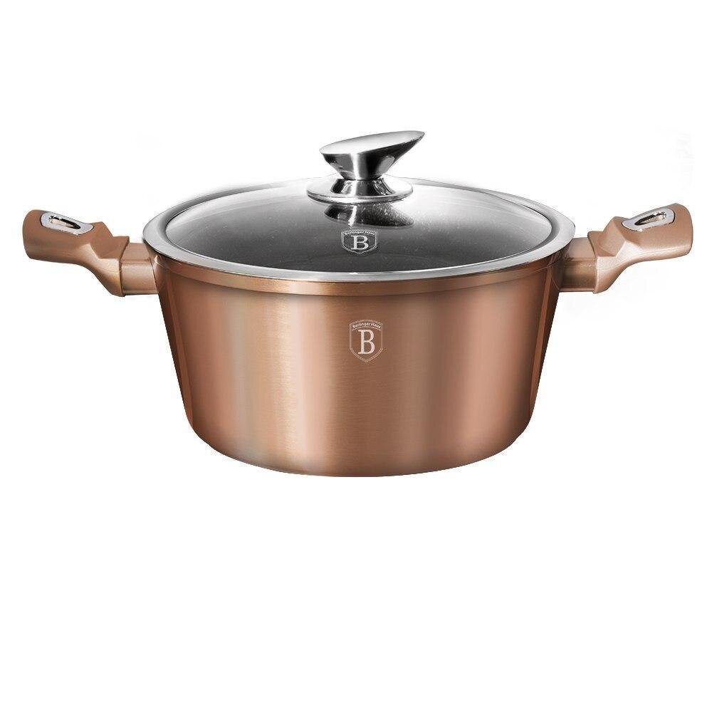 Berlinger Haus Pannu kannella Rosegold 24 cm hinta ja tiedot | Kattilat ja painekattilat | hobbyhall.fi