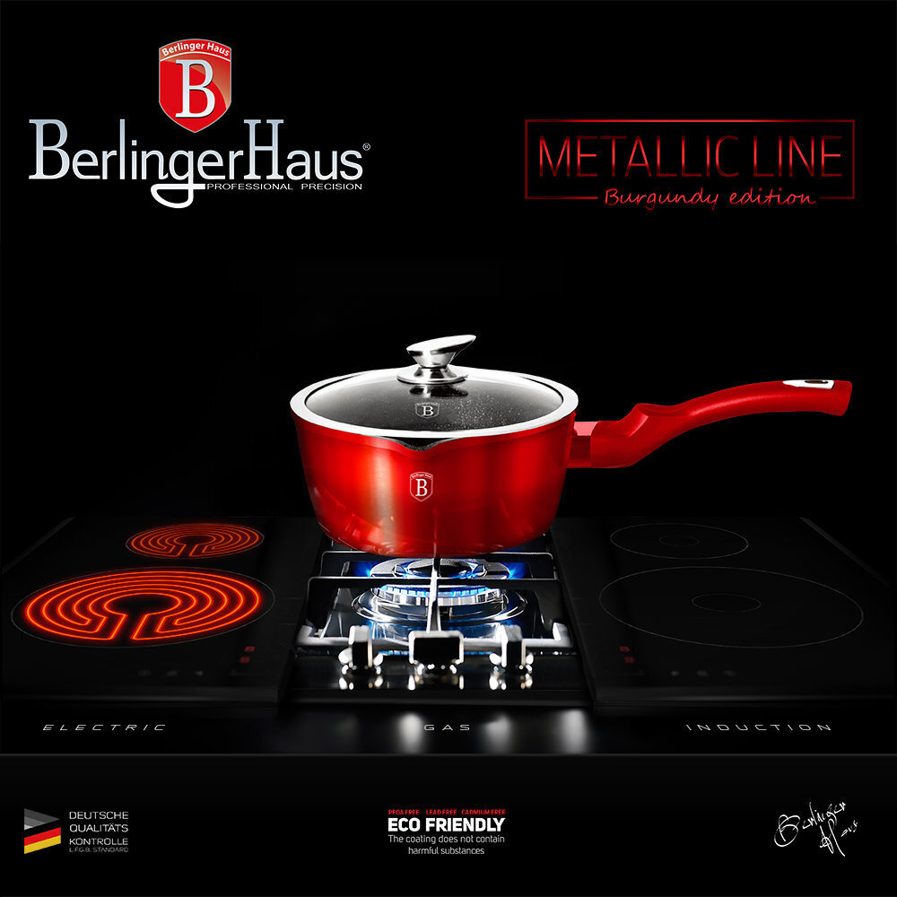 Berlinger Haus Metallic Line kattila Burgundy Edition, 1,2 l hinta ja tiedot | Kattilat ja painekattilat | hobbyhall.fi