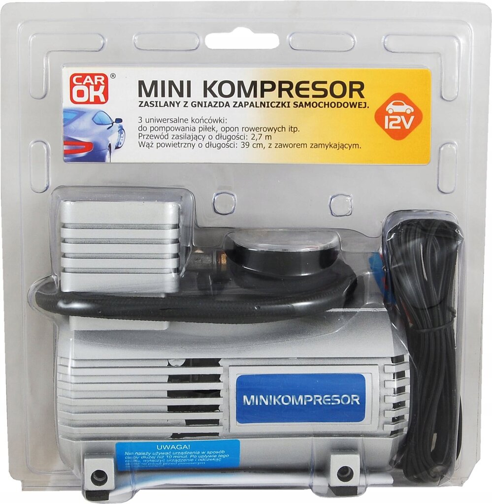 Mini auton kompressori 12V 250psi hinta ja tiedot | Kompressorit | hobbyhall.fi