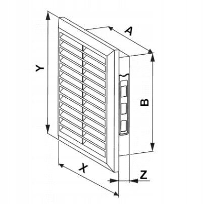 Ilmanvaihtosäleikkö musta T40 140x140 hinta ja tiedot | Kylpyhuoneen tuulettimet | hobbyhall.fi