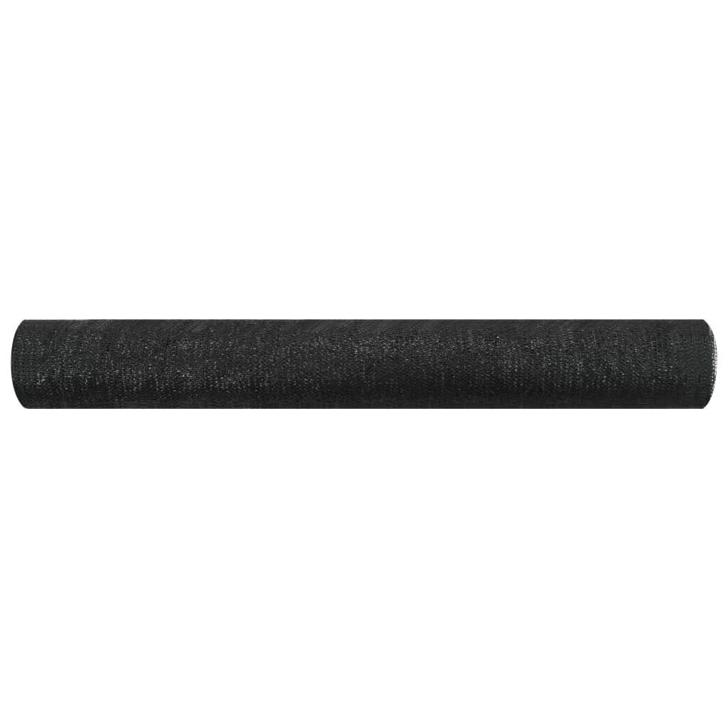 Näkösuoja musta 1,2x10 m HDPE 75 g/m² hinta ja tiedot | Aurinkovarjot ja markiisit | hobbyhall.fi