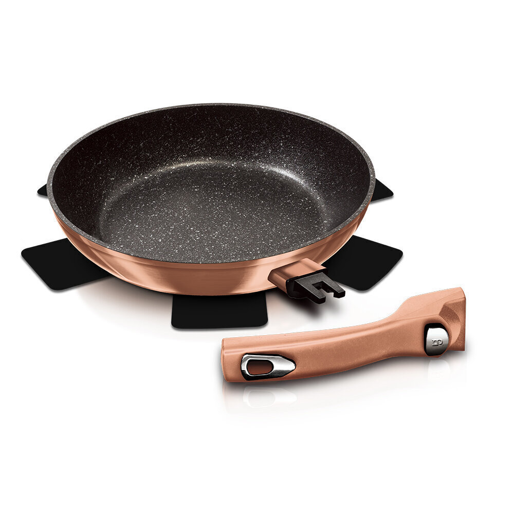 Berlinger Haus Pannu kannella Metallic Line Rose Gold Edition, 28 cm hinta ja tiedot | Paistinpannut | hobbyhall.fi