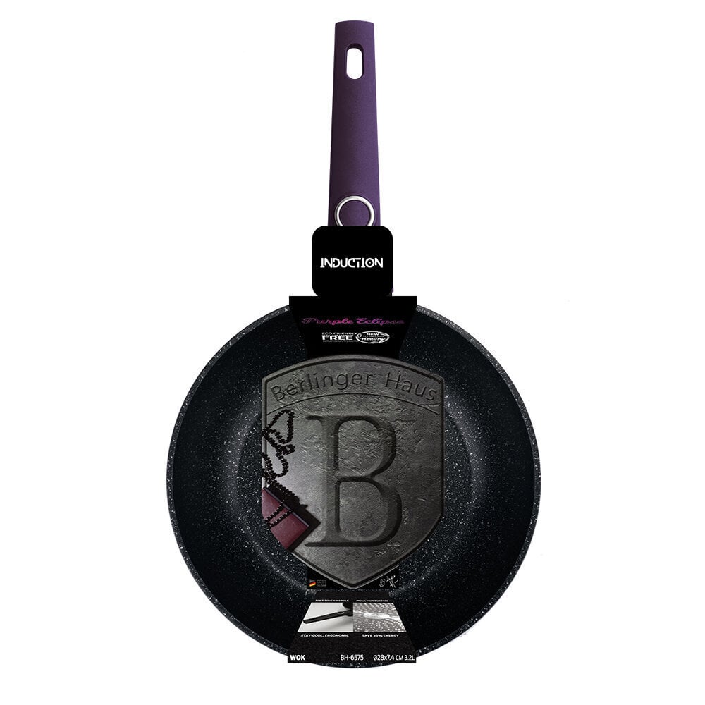 Berlinger Haus Wok -pannu Purple Eclipse Collection, 28 cm hinta ja tiedot | Paistinpannut | hobbyhall.fi