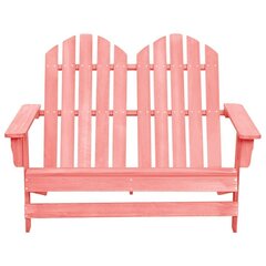 2-istuttava Adirondack-puutarhatuoli täysi kuusi pinkki hinta ja tiedot | Puutarhatuolit | hobbyhall.fi