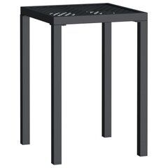 Puutarhapöytä antrasiitti 50x50x72 cm teräs hinta ja tiedot | Puutarhapöydät | hobbyhall.fi