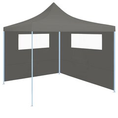 Huvimajan sivuseinä ikkunoilla 6x2 m antrasiitti hinta ja tiedot | Puutarhapaviljongit | hobbyhall.fi