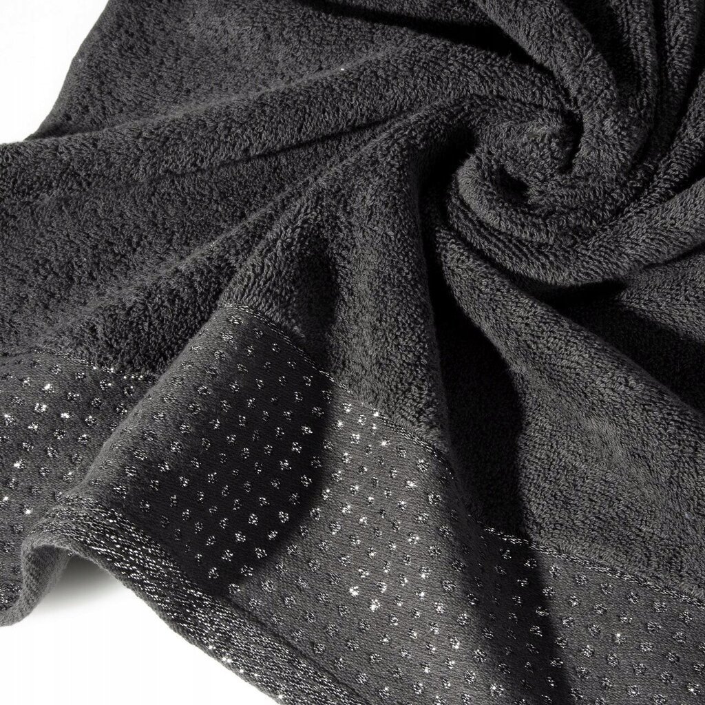 Pyyhe Luna 70x140 cm, musta hinta ja tiedot | Pyyhkeet | hobbyhall.fi