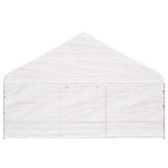Huvimaja katolla valkoinen 15,61x5,88x3,75 m polyeteeni hinta ja tiedot | Puutarhapaviljongit | hobbyhall.fi