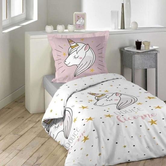 Douceur d'Intérieur Lilirose- -pussilakanasetti 140 x 200 cm + tyynyliina 63 x 63 cm hinta ja tiedot | Vuodevaatteet lapsille | hobbyhall.fi